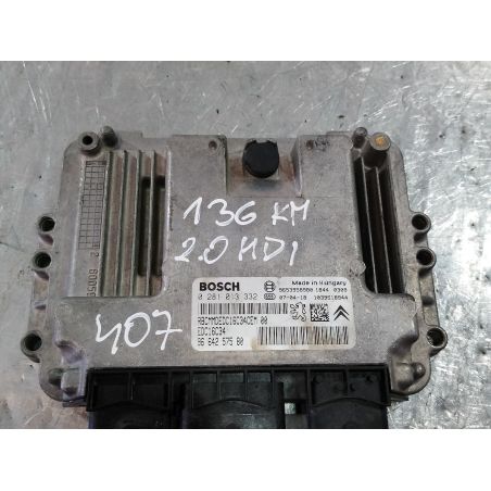 KOMPUTER, STEROWNIK PEUGEOT 407 2.0 HDI 2004 9664257580 